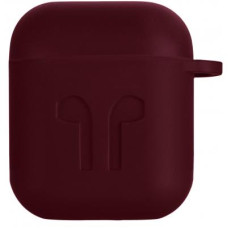 Чехол 2E для Apple AirPods Pure Color Silicone Imprint 1.5 мм Marsala (2E-AIR-PODS-IBSI-1.5-M)