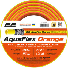 Поливочный шланг 2E AquaFlex Orange 1/2", 30м, 4 шари, 20бар, -10+60°C (2E-GHE12OE30)