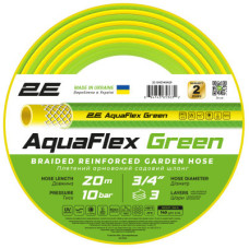 Поливочный шланг 2E AquaFlex Green 3/4", 20м, 3 шари, 10бар, -5+50°C (2E-GHE34GN20)