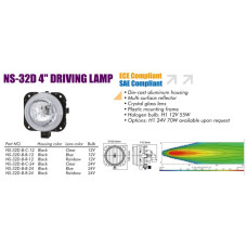 Фары SIRIUS 32 D-C модуль 4" Taiwan (пара)