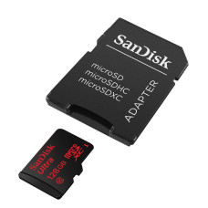 SanDisk 128GB microSDXC C10 UHS-I R80MB/s Ultra