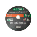 Круг відрізний для металу APRO 230x1.6x22,22мм