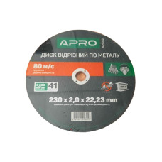 Круг відрізний для металу APRO 230x2x22,22мм