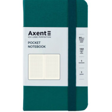 Книга записная Axent Partner, 95x140 мм, 96 листов, клетка, малахитовая (8301-31-A)