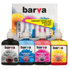 Чернила Barva EPSON L100/L210/L300/L350/L355 B/C/M/Y 4х90г (E-L100-090-MP)