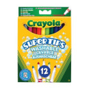 Набор для творчества Crayola 12 тонких фломастеров ярких цветов (7509)