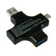 USB тестер тока напряжения емкости с Bluetooth, Type-C MicroUSB, Atorch J-7C