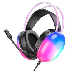 Наушники проводные игровые HOCO W109 RGB, черные