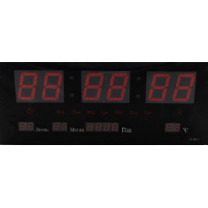 Часы настенные LED Number Clock 3615, красные