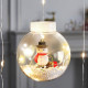 Гирлянда Xmas WW-1 Copper curtain ball lamp 7258 Снеговик, теплый белый свет