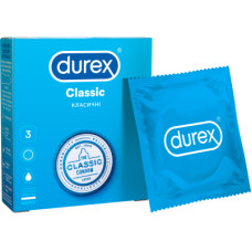 Презервативы Durex Сlassic латексные с силиконовой смазкой (классические) 3 шт. 