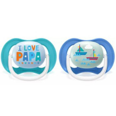 Пустышка Philips AVENT Ultra Air I love... для мальчиков 6-18 мес (SCF080/03)