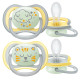 Пустышка Philips AVENT Avent Ultra Air Ночная 18 месяцев + 2 шт. (SCF376/01)