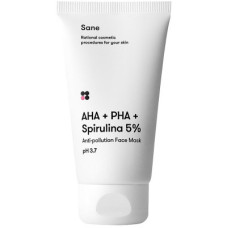 Маска для лица Sane AHA + PHA + Spirulina 5% Face Mask Против токсинов из AHA + PHA + Cпирулина 5% 75 мл 