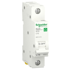 Автоматический выключатель Schneider Electric RESI9 6kA 1P 16A C (R9F12116)