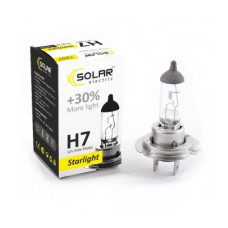 Автолампа SOLAR H7 12V 55W PX26d Starlight+30 (1207)