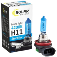 Автолампа SOLAR H11 12V 55W PGJ19-2 StarBlue 4200K (1281)