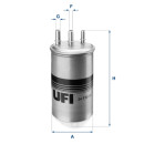 Фильтр топливный UFI 24.115.00