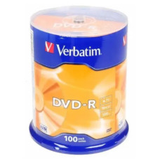 Диск DVD Verbatim 4.7Gb 16X CakeBox 100шт (43549)