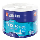 Диск CD Verbatim CD-R 700Mb 52x Wrap-box Extra (43787)