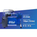 Компрессор VITOL K-50 150psi/15Amp/40л/прикуриватель