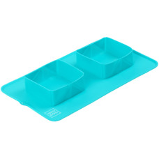 Посуда для собак WAUDOG Silicone Миска складная 385х230х50 мм голубая (50802)