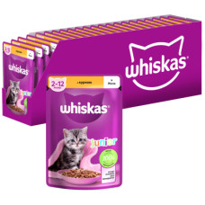 Влажный корм для кошек Whiskas Kitten Курица в желе 85 г (5900951302152/5900951302138)