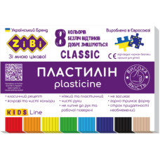 Пластилин ZiBi Classic 8 цветов 160 г (ZB.6231)