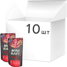 Упаковка влажного корма для собак малых пород Dolina Noteci Rafi Mini пауч с говядиной 150 г по 10 шт.