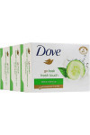Упаковка крем-мыла Dove Прикосновение свежести 135 г х 3 шт. (47617)