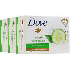 Упаковка крем-мыла Dove Прикосновение свежести 135 г х 3 шт. (47617)