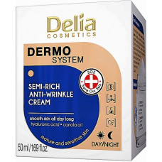 Крем для лица Delia cosmetics Dermo System Semi-Rich против морщин 50 мл (40445)