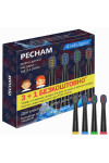 Насадки к электрической зубной щетки PECHAM для чувствительных зубов и для детей / Black (52207)