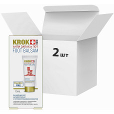 Упаковка бальзамов для ног Krok Med Анти Запах и Пот антиперспирант с противогрибковим эффектом 75 мл х 2 шт. (51415)