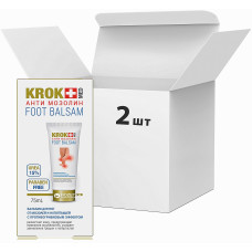 Упаковка бальзамов Krok Med Анти Мозолин для ног от мозолей и натоптышей с противогрибковим эффектом 75 мл х 2 шт. (51373)