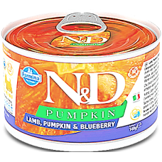 Влажный корм для собак Farmina N&D Grain Free Pumpkin Lamb Adult Mini беззерновой с тыквой, ягненком, черникой 140 г