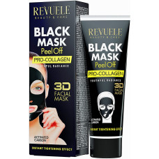 Черная маска-пленка для лица Revuele с про-коллагеном 80 мл (42307)