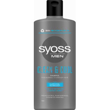 Шампунь SYOSS Men Clean Cool с Ментолом для нормальных и жирных волос 440 мл (39573)