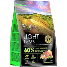 Корм сухой Profine Light Lamb and Potatoes для собак с избыточным весом, с ягнятиной и картофелем, 3 кг