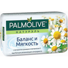 Мыло Palmolive Натурэль туалетное Баланс и мягкость с экстрактом ромашки и витамином Е 150 г (49465)