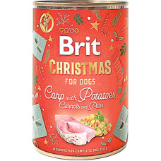Влажный корм для собак Brit Care Dog рождественская консерва карп и картофельный салат 400 г