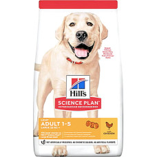 Сухой корм для малоактивных собак крупных пород Hill's Science Plan Light Adult Large Breed Chicken с курицей - 14 кг 