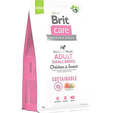 Brit Care Dog Sustainable Adult Small Breed Корм для собак малых пород с курицей и насекомыми 7кг