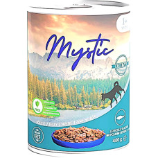 Влажный корм Mystic для собаки кусочки морского окуня в желе 400 г