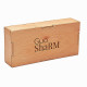 Роликовый Массажёр - Розовый Кварц + Подарочная коробка из дерева - Лакированная (39825)