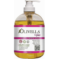 Жидкое мыло для лица и тела на основе оливкового масла Olivella Фиалка 500 мл (49367)
