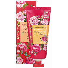 Крем для рук FarmStay Pink Flower Blooming Hand Cream Pink Rose с экстрактом розы 100 г (50961)