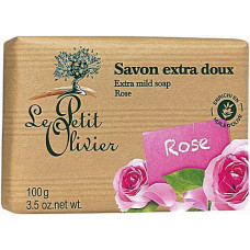 Экстра нежное мыло Le Petit Olivier 100% vegetal oils soap Роза 100 г (48606)