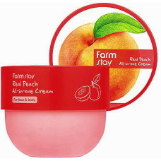Питательный крем для лица и тела Farmstay Real Peach All-In-One Cream с экстрактом персика 300 мл (40816)