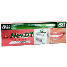 Зубная паста Dabur Herb'l Для чувствительных зубов 150 г + щетка (45321)